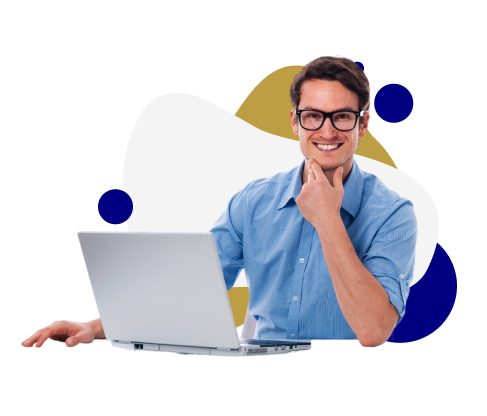 Man with laptop